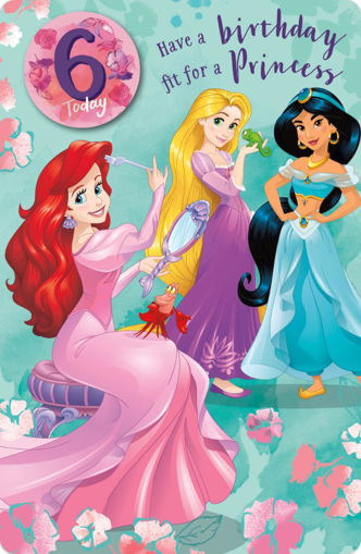 Picture of 6 TODAY PRINCESS BADGE CARD